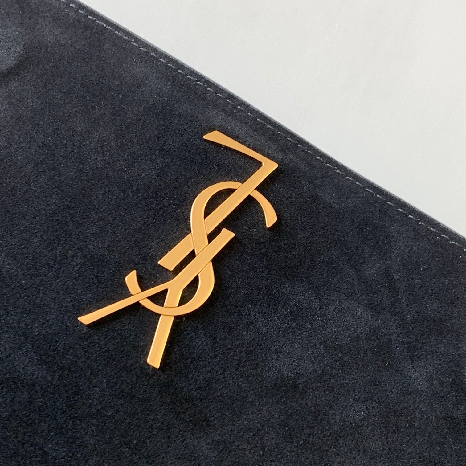 専櫃複刻YSL聖羅蘭包包 kate正反兩用麂皮&平紋牛皮手袋22cm