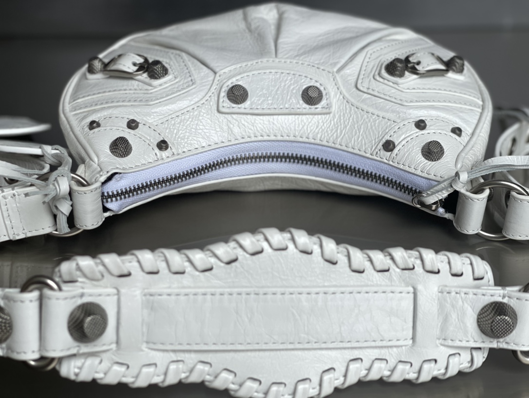 専櫃1比1 balenciaga巴黎世家 LE CAGOLE加小號單肩包 油蠟白