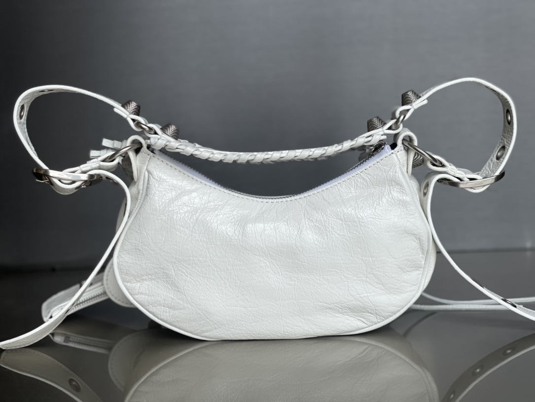 専櫃1比1 balenciaga巴黎世家 LE CAGOLE加小號單肩包 油蠟白