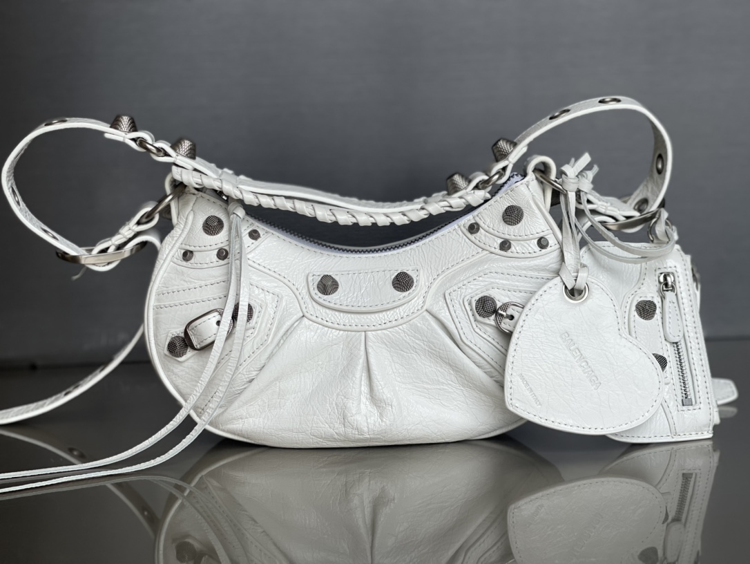 専櫃1比1 balenciaga巴黎世家 LE CAGOLE加小號單肩包 油蠟白