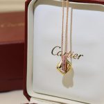 Cartier Trinity Box頂級復刻卡地亞100週年限定項鏈 三環項鏈