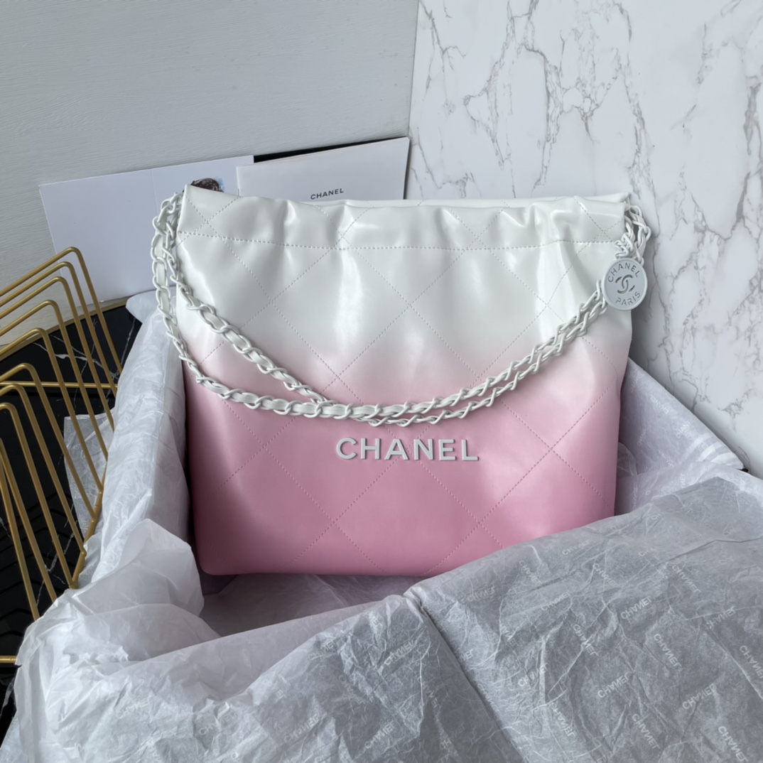 漸變色香奈兒高仿女款單肩包新品