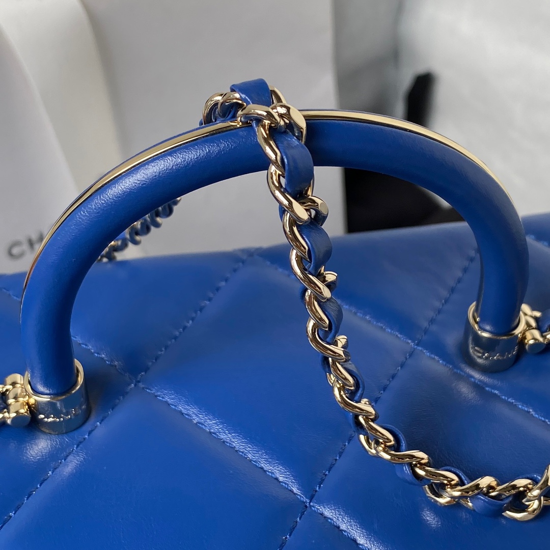 頂級復刻奢侈品CHANEL 香奈兒原單手提包藍色