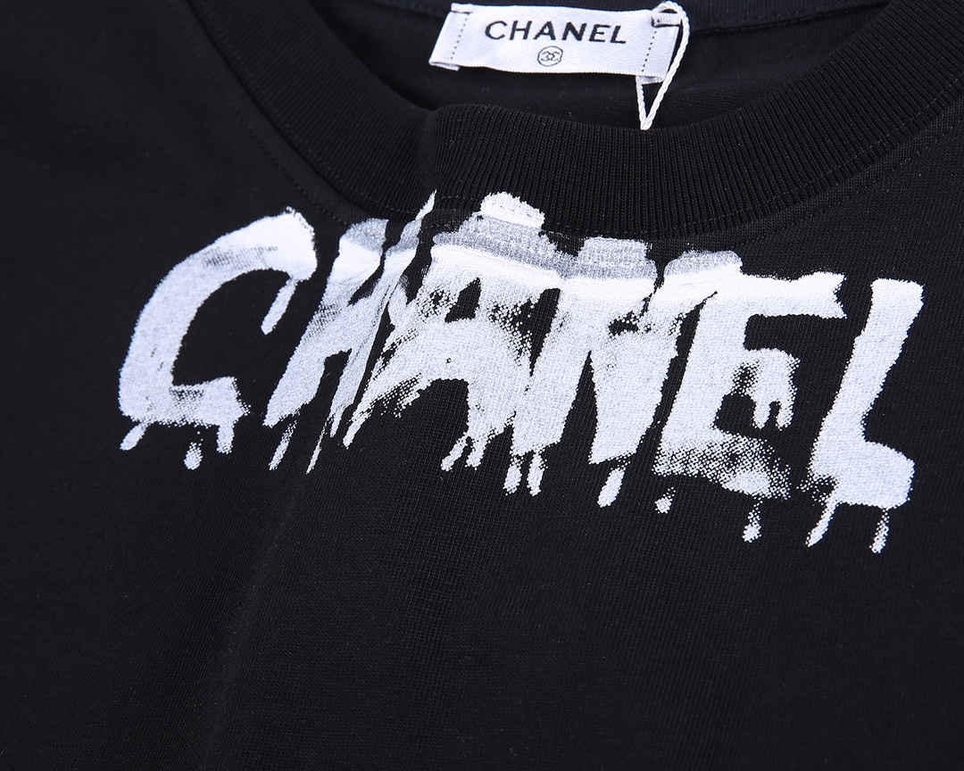 CHANEL香奈兒高仿春夏系列純棉圓領短袖T恤 專櫃同步
