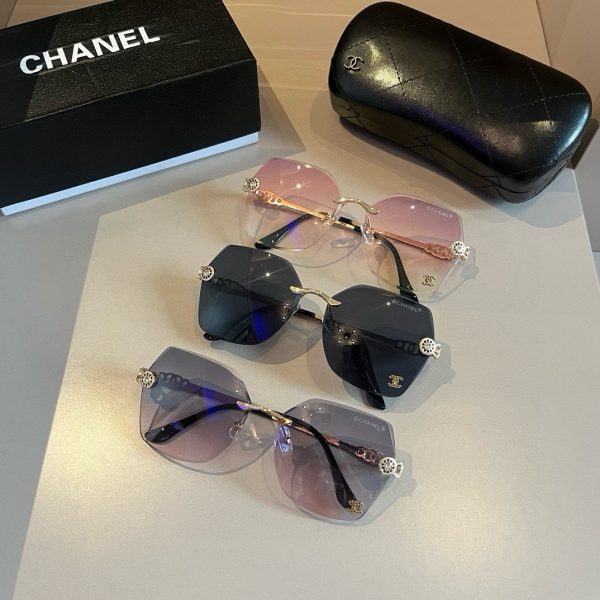 CHANEL香奈兒高仿太陽墨鏡時尚潮流眼鏡