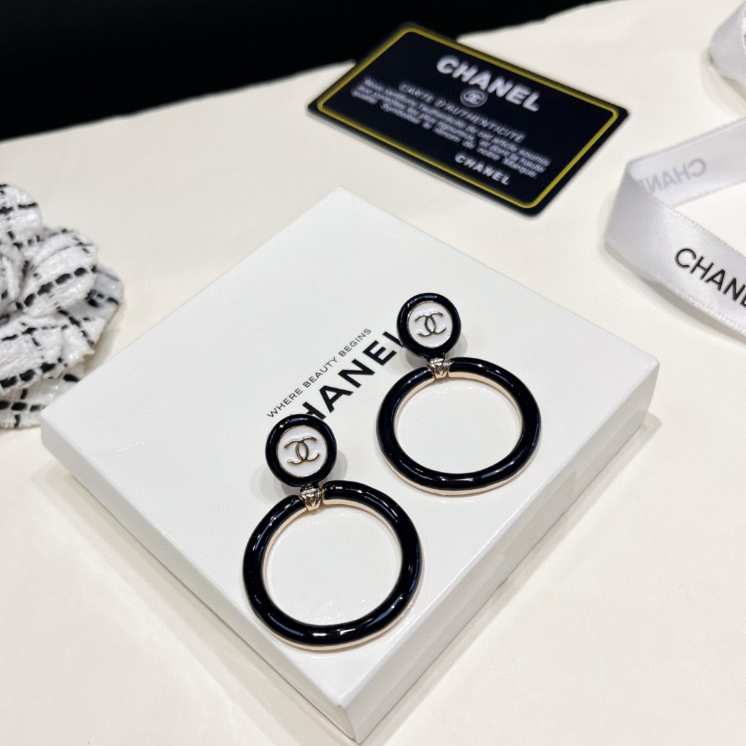 頂級原單A貨CHANEL字母耳釘圓環字母