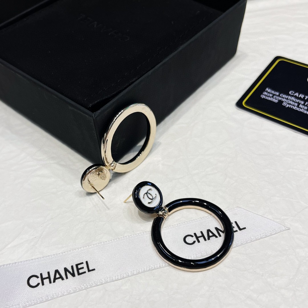 頂級原單A貨CHANEL字母耳釘圓環字母
