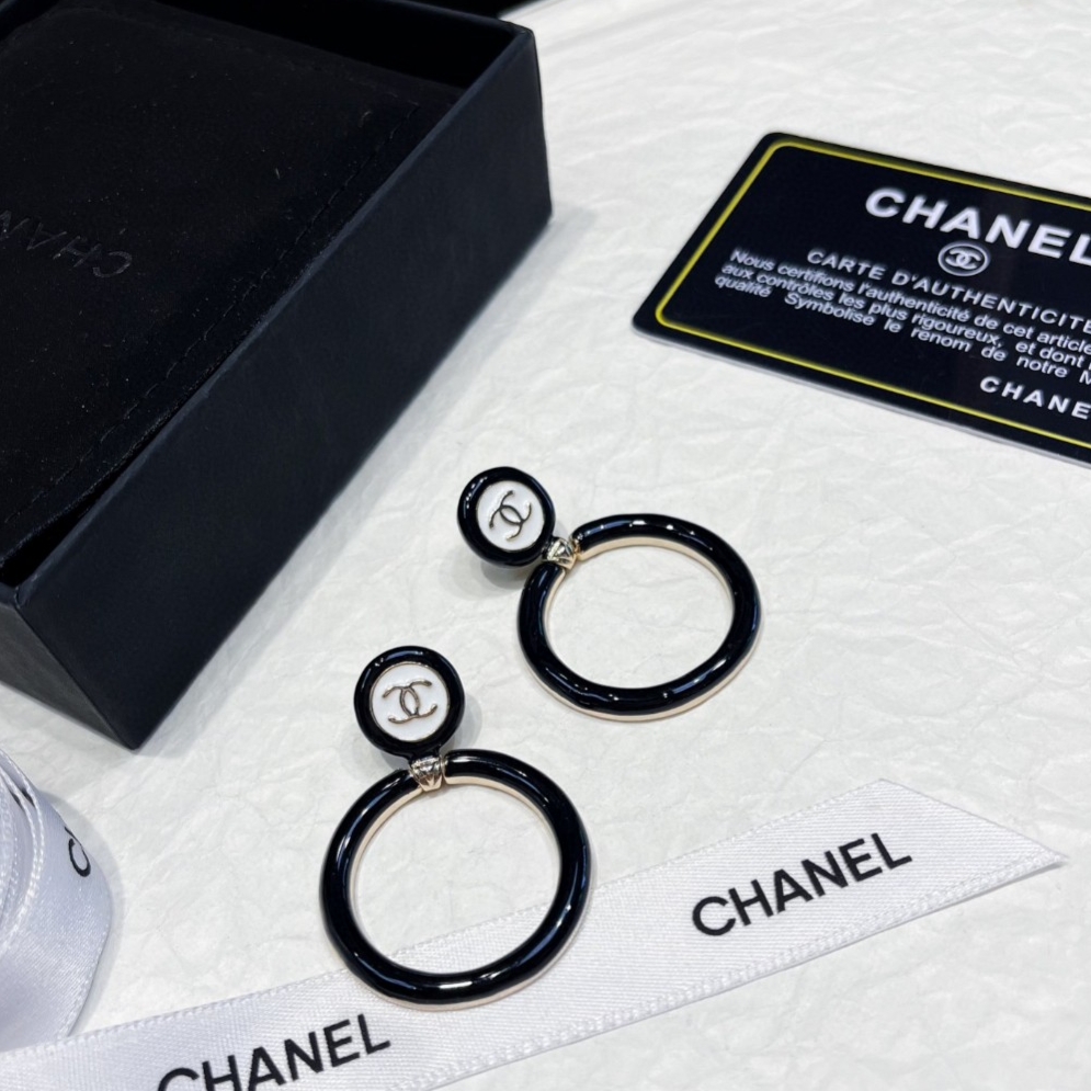 頂級原單A貨CHANEL字母耳釘圓環字母
