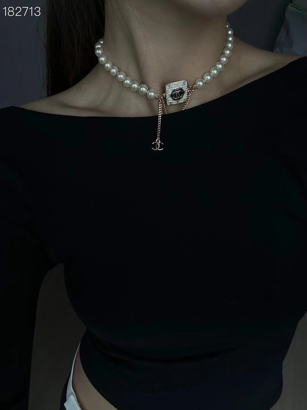一比一復刻CHANEL24C項鏈流蘇針織項鏈