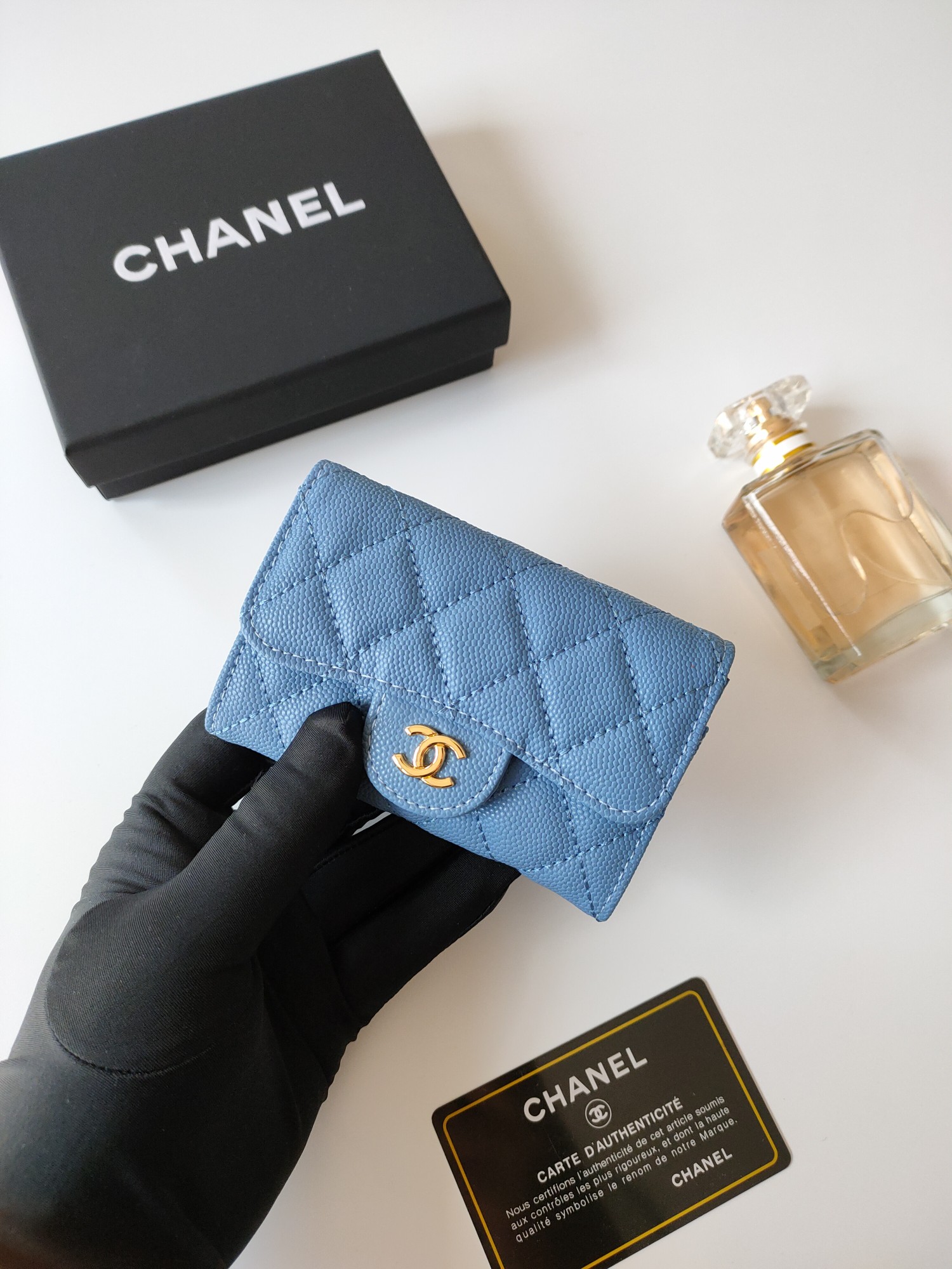 顶级A货CHANEL经典高仿鱼子酱真皮量钱包钱包女款