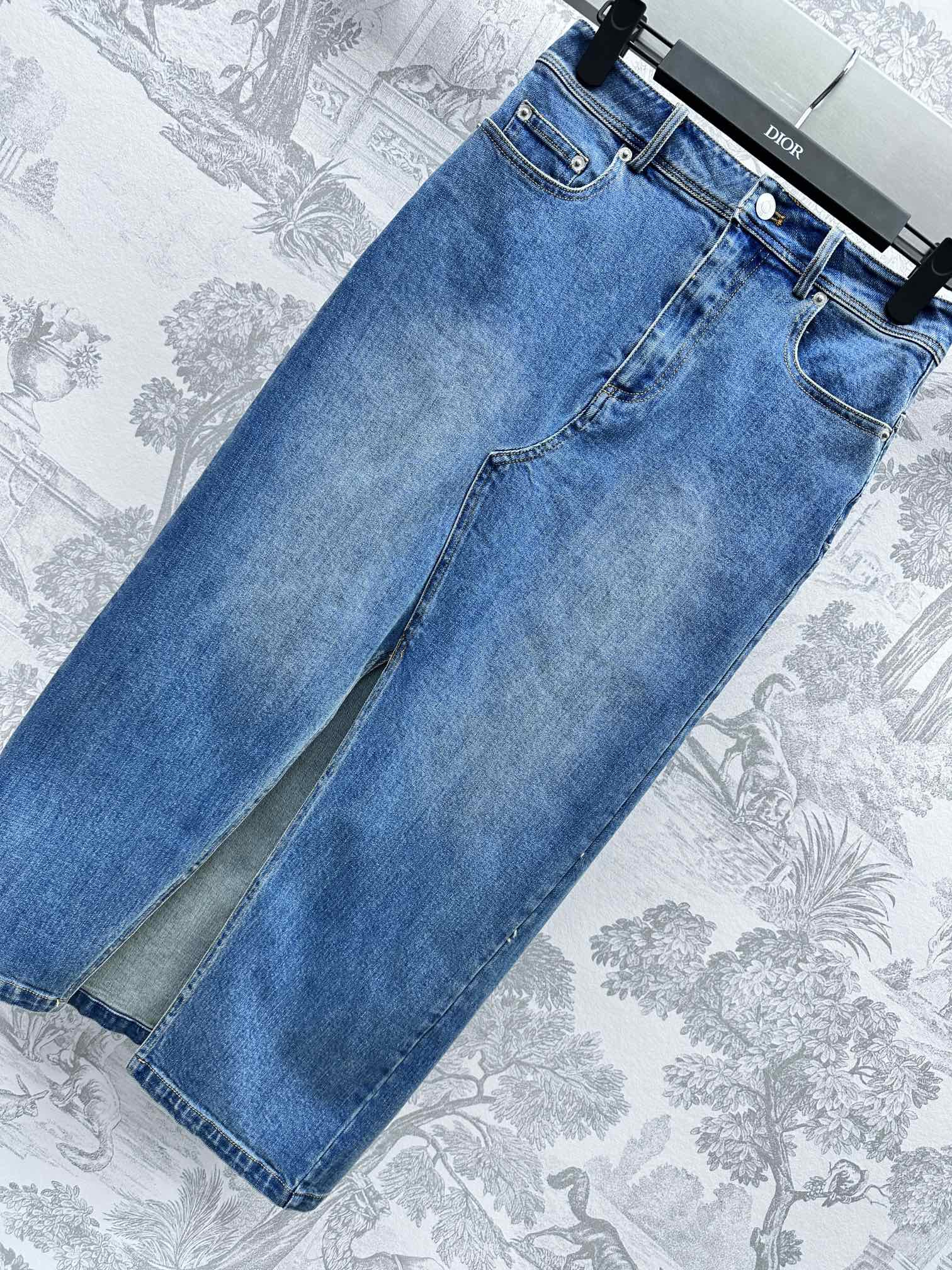 頂級原單DIOR迪奧女款牛仔開產裙子長裙 半身裙