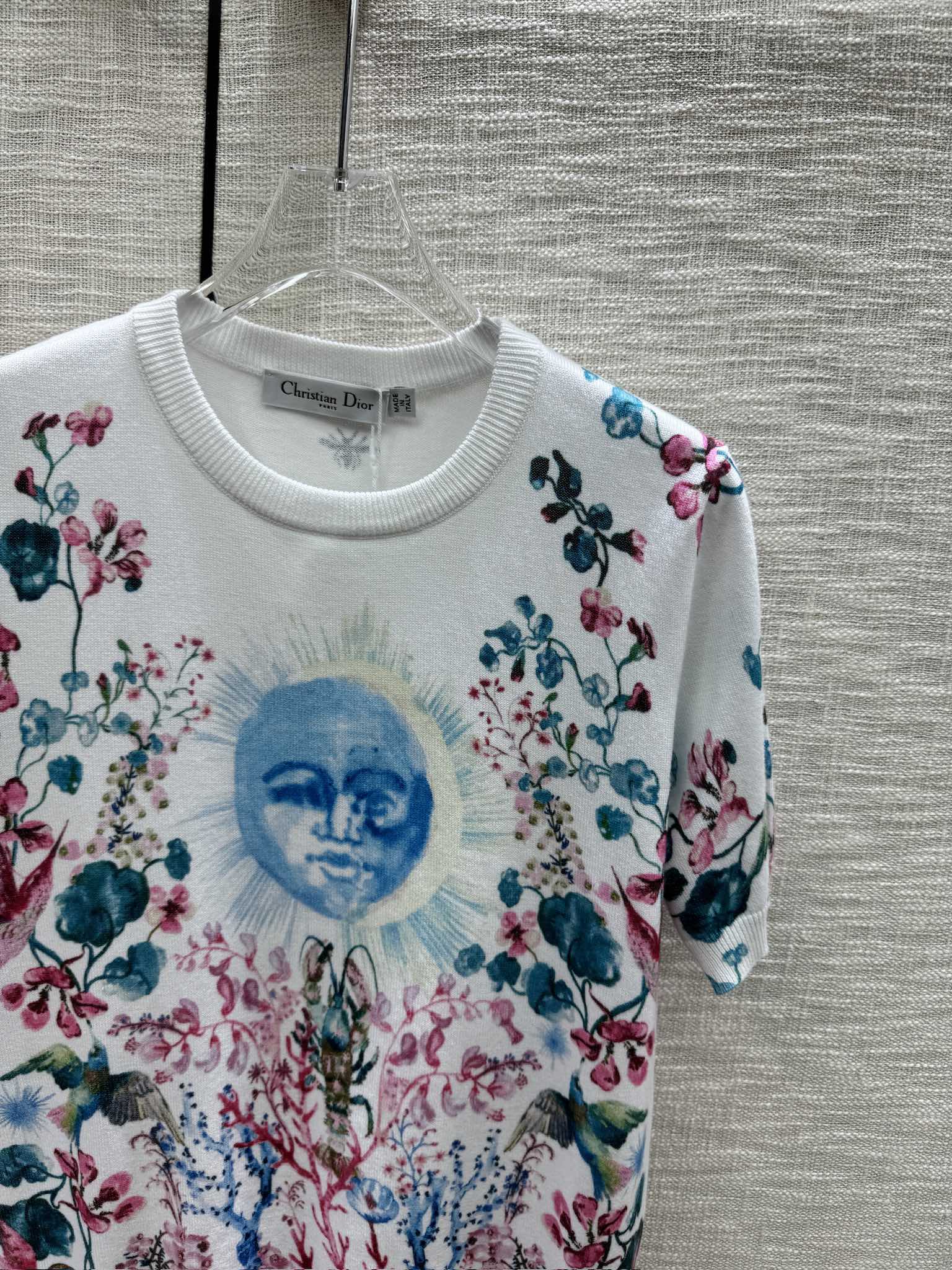 頂級原單復刻DIOR太陽係列針織短袖T恤女款A989B400C
