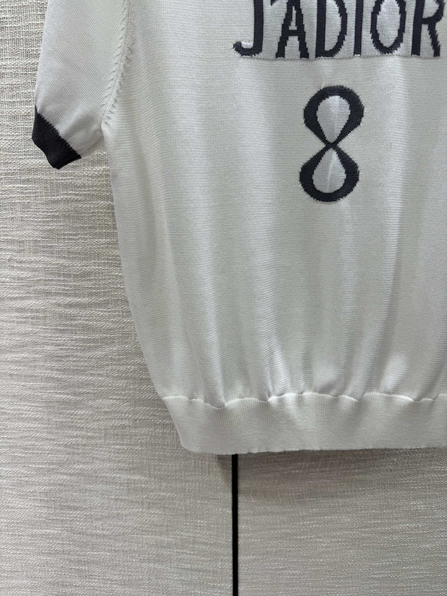頂級原單DIOR女款撞色圓領短袖T恤 A989B290C