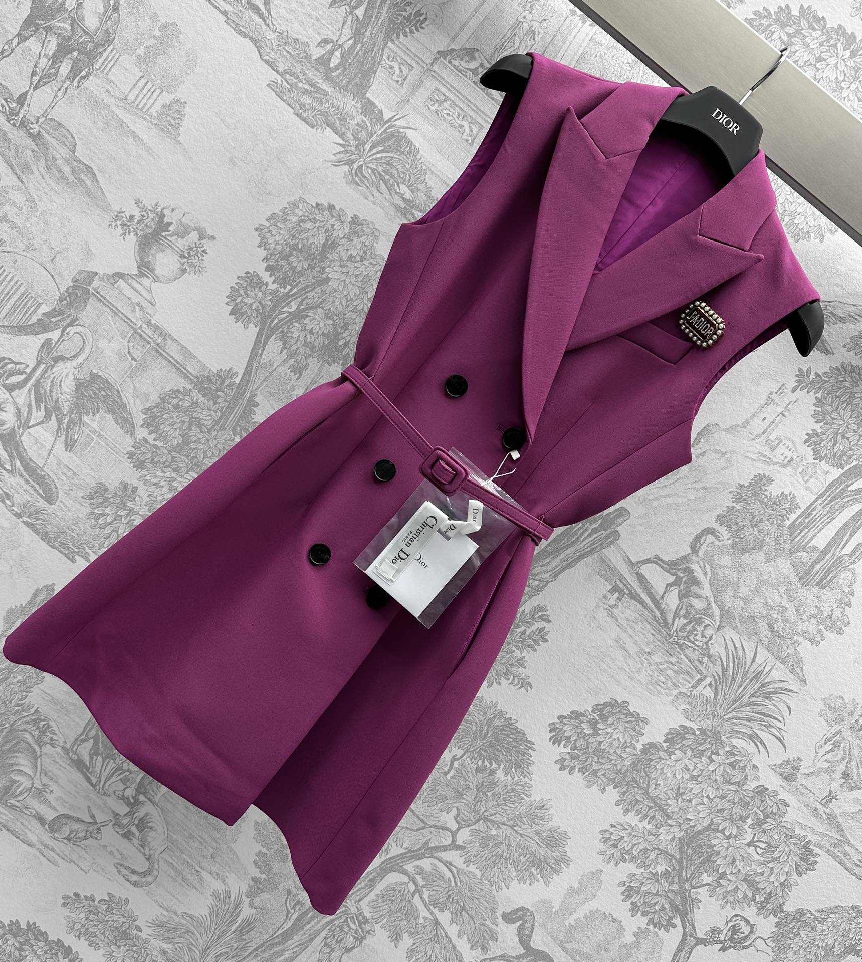 頂級復刻奢侈品DIOR迪奧女裝衣服無袖馬甲裙背心
