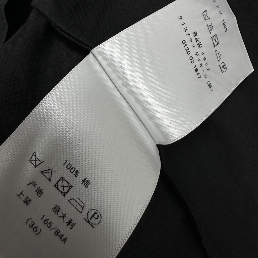 DIOR一比一復刻奢侈品女裝上衣純棉無袖馬甲裙 黑色