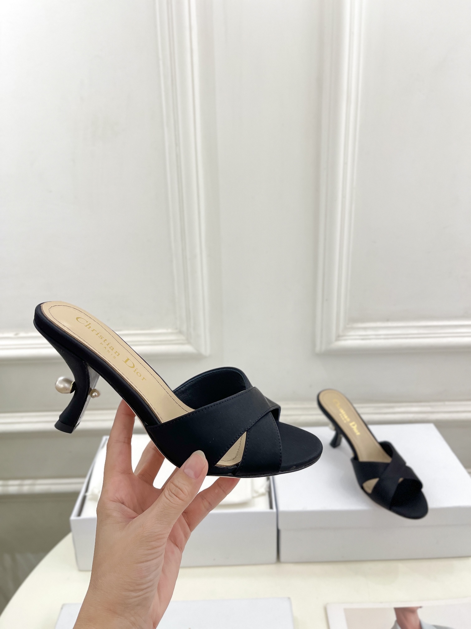 一比一復刻女款奢侈品DIOR高跟鞋ROMY系列 最新品