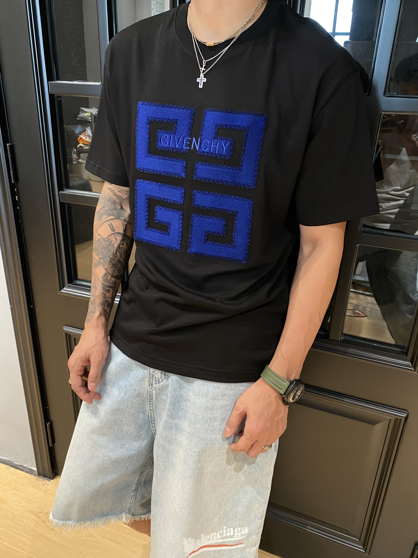 紀梵希原單春夏新款短袖T恤 刺繡logo