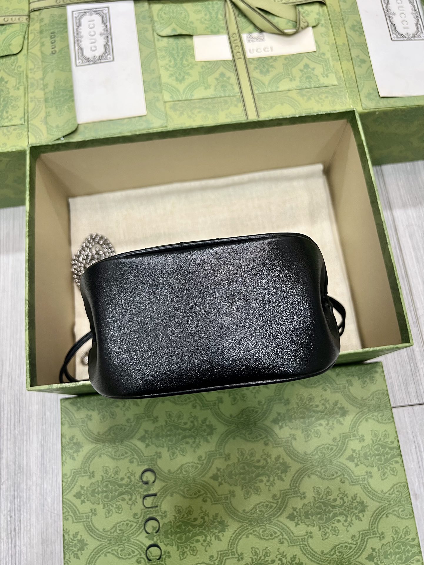 Blondie系列原單Gucci古馳女士真皮包包水桶包