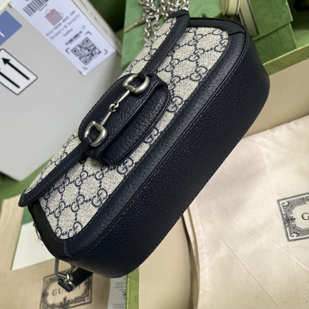 Gucci Horsebit 1955高仿古馳真皮肩背包一比一復刻