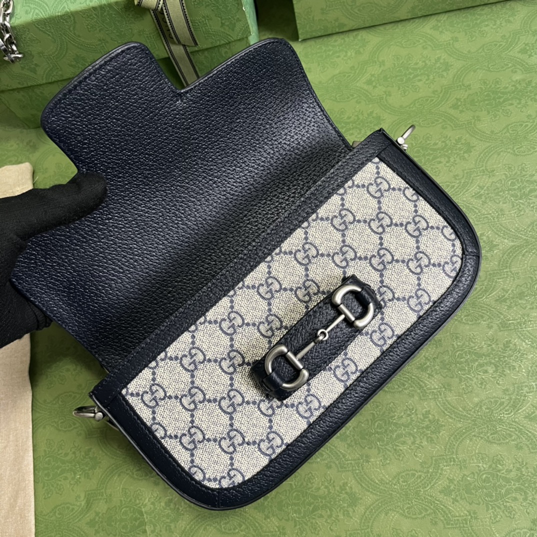 Gucci Horsebit 1955高仿古馳真皮肩背包一比一復刻