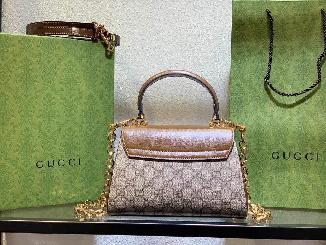 703848Gucci Horsebit系列高仿手提包女款包包