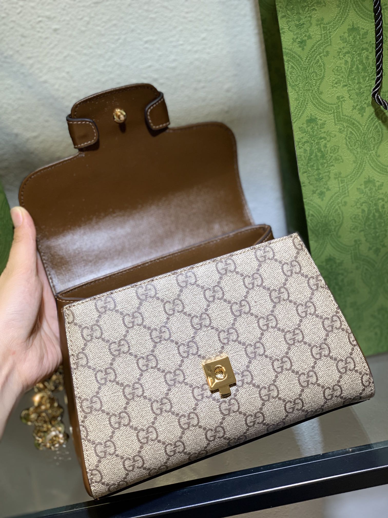 703848Gucci Horsebit系列高仿手提包女款包包