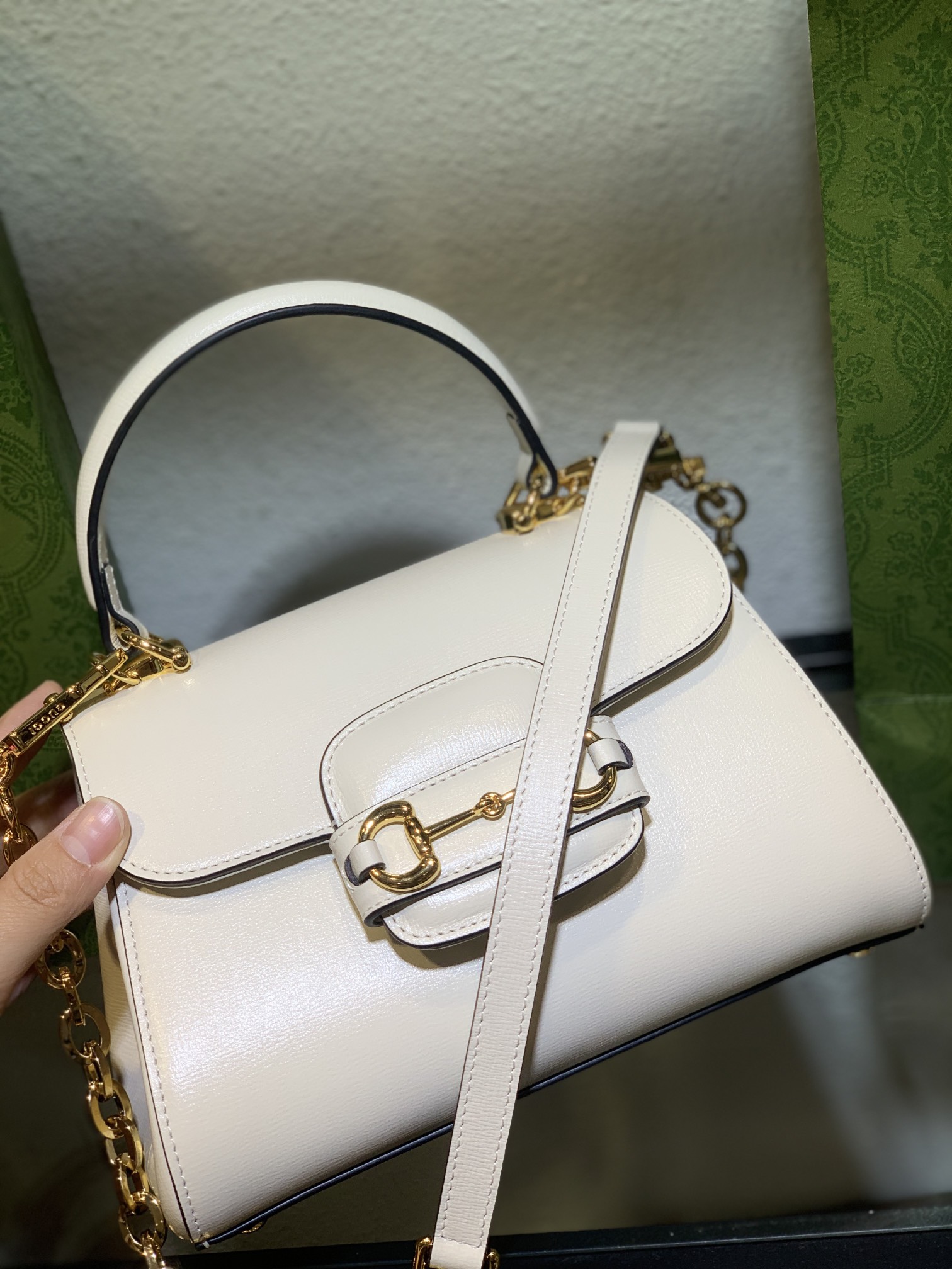 Gucci Horsebit 1955系列頂級高仿復刻真皮手提包斜挎包