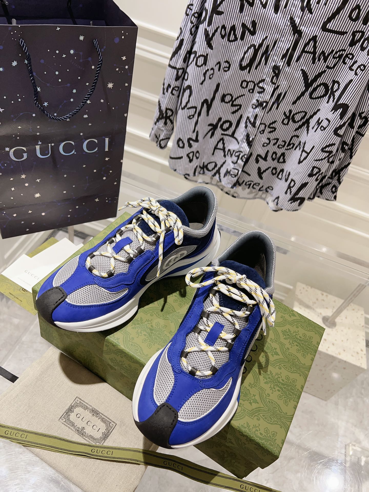 頂級原單高仿Gucci情侶款休閒運動鞋老爹鞋