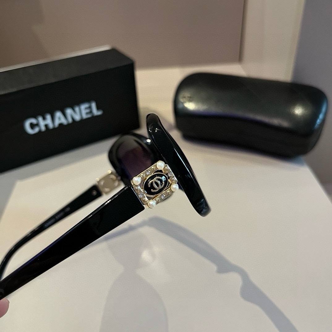 CHANEL頂級復刻高仿太陽鏡男女皆宜 復古色調 大型塑膠鏡框
