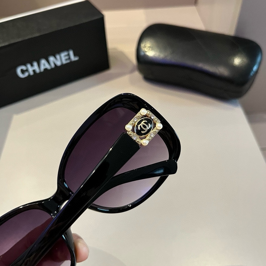 CHANEL頂級復刻高仿太陽鏡男女皆宜 復古色調 大型塑膠鏡框