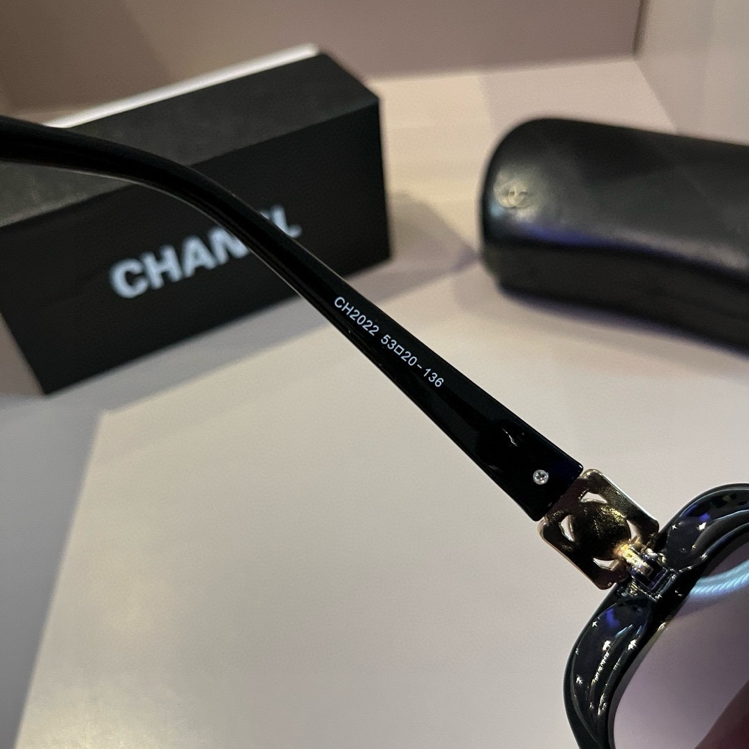 CHANEL頂級復刻高仿太陽鏡男女皆宜 復古色調 大型塑膠鏡框