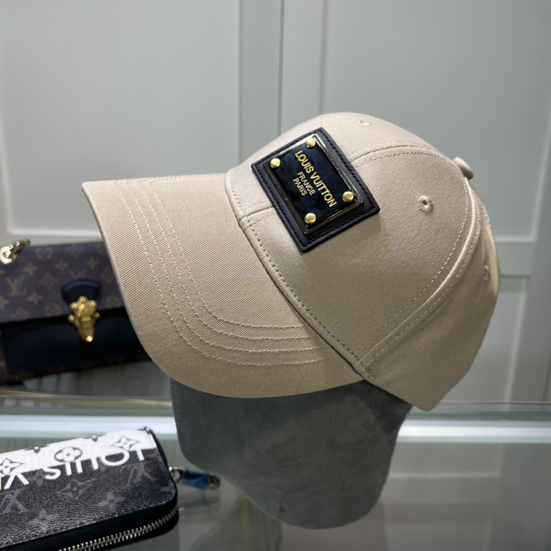 專櫃同步路易威登LV高仿刺繡棒球帽簡單大方鴨舌帽