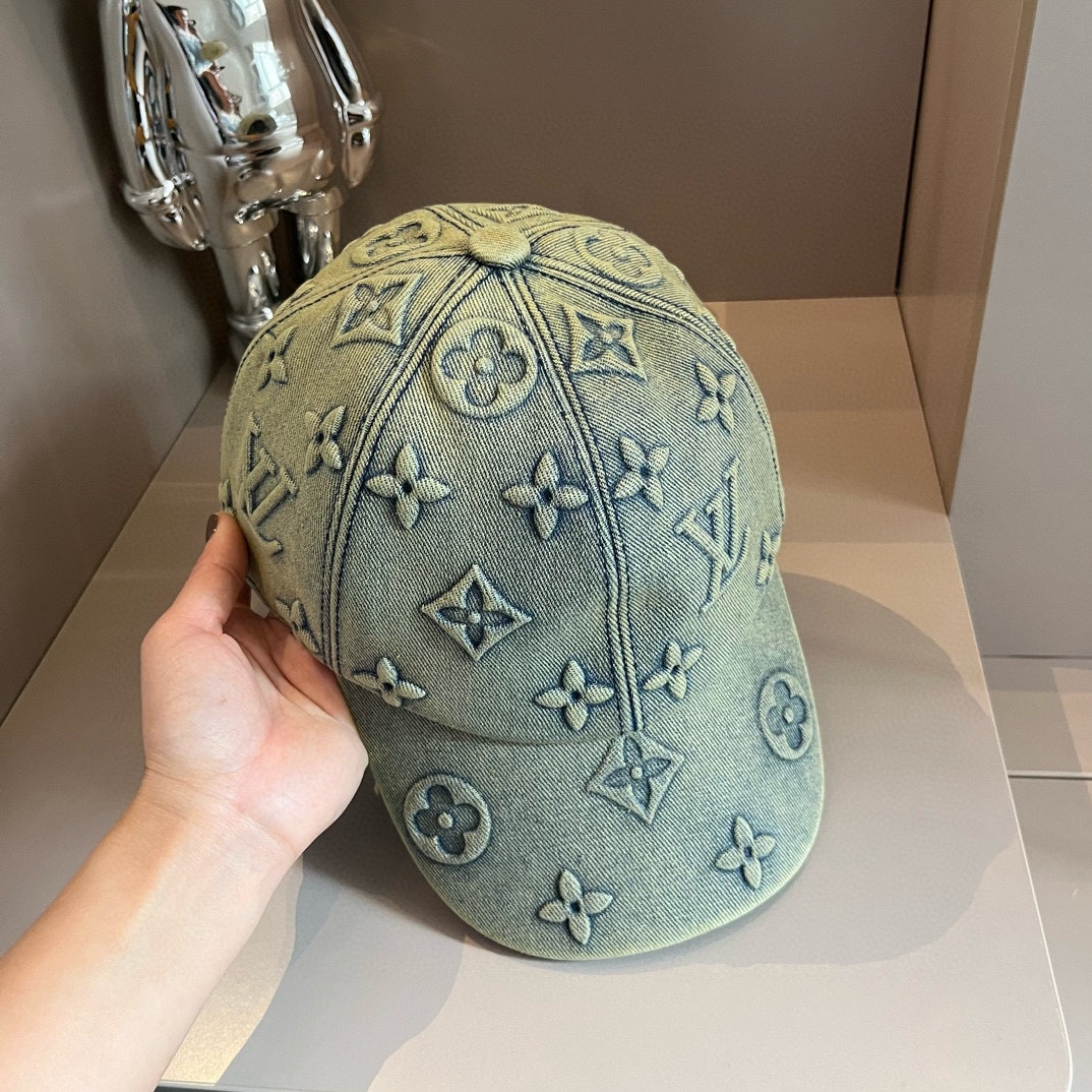 經典之作路易威登LV刺繡高仿棒球帽 頂級版本