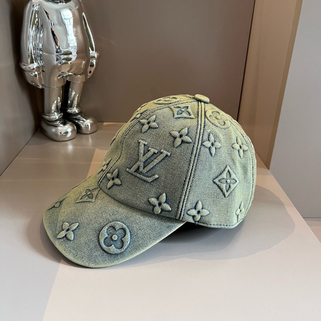 經典之作路易威登LV刺繡高仿棒球帽 頂級版本