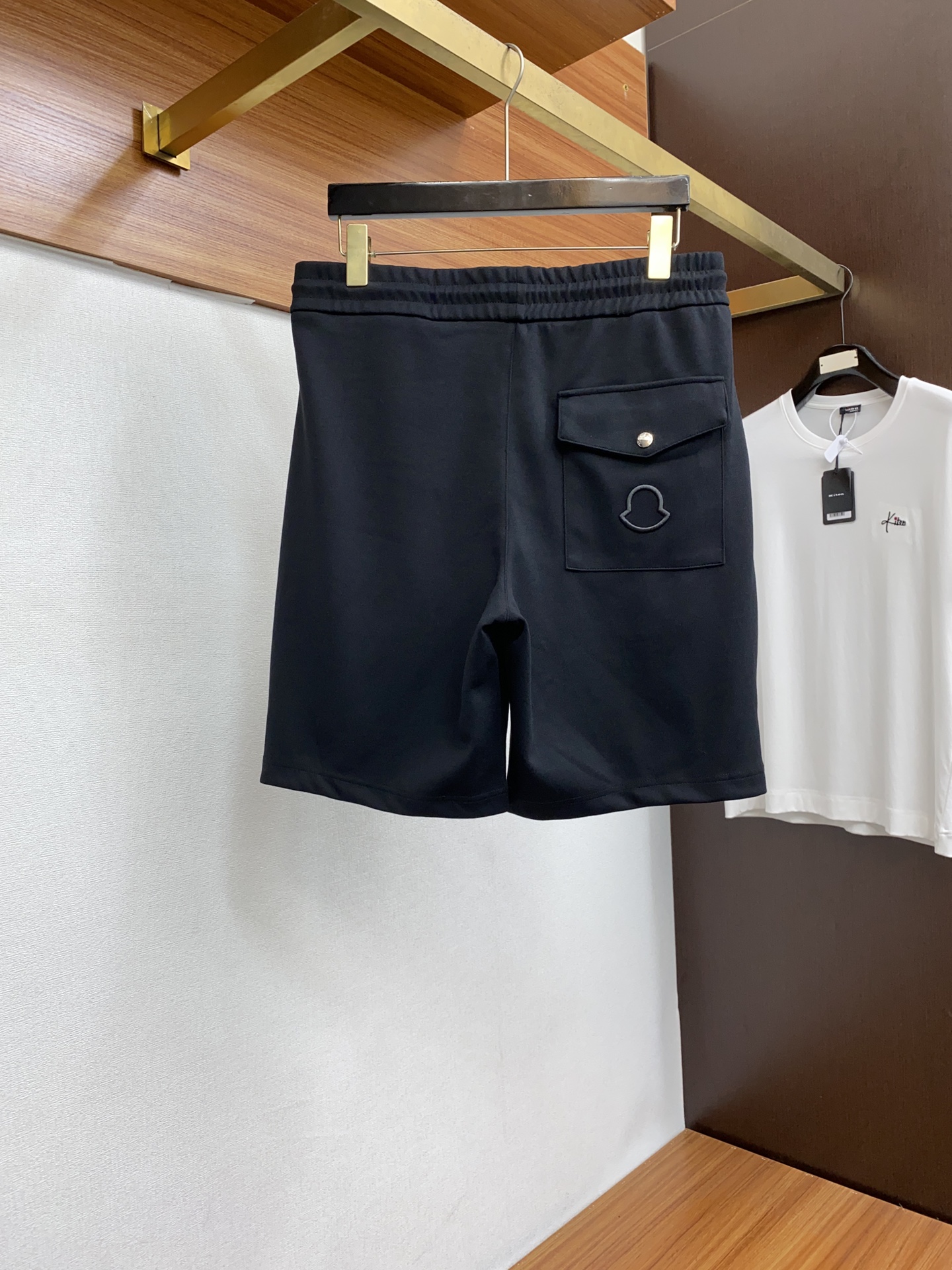 蒙口頂級原單新品針織鬆緊休閒短褲五分褲1：1好貨