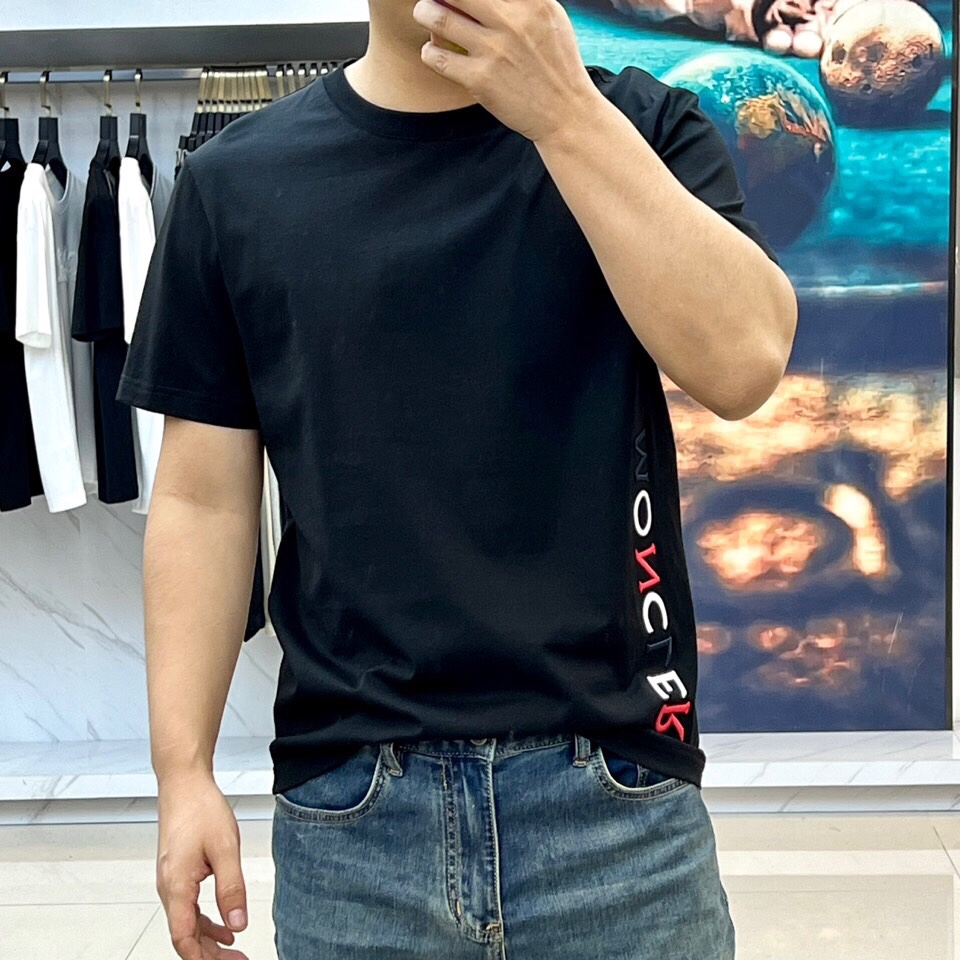 頂級高仿蒙口男裝短袖衣服圓領T恤修身