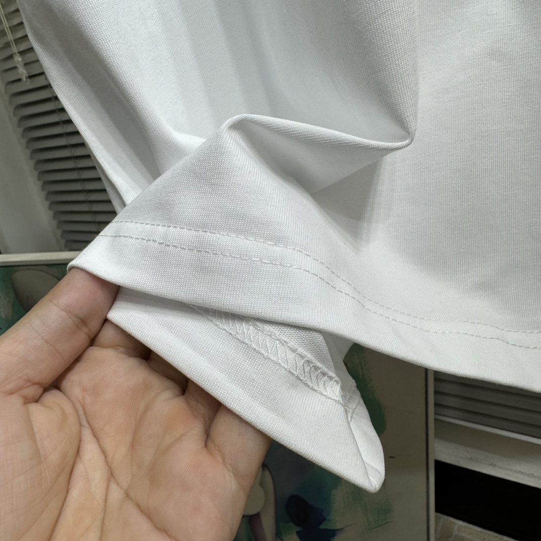 高仿男裝蒙口印花短袖純棉衣服 官網同步款式定制面料