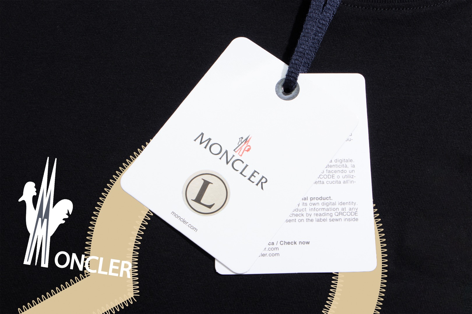Moncler蒙口原單高仿2024新品圓領短袖logoT恤