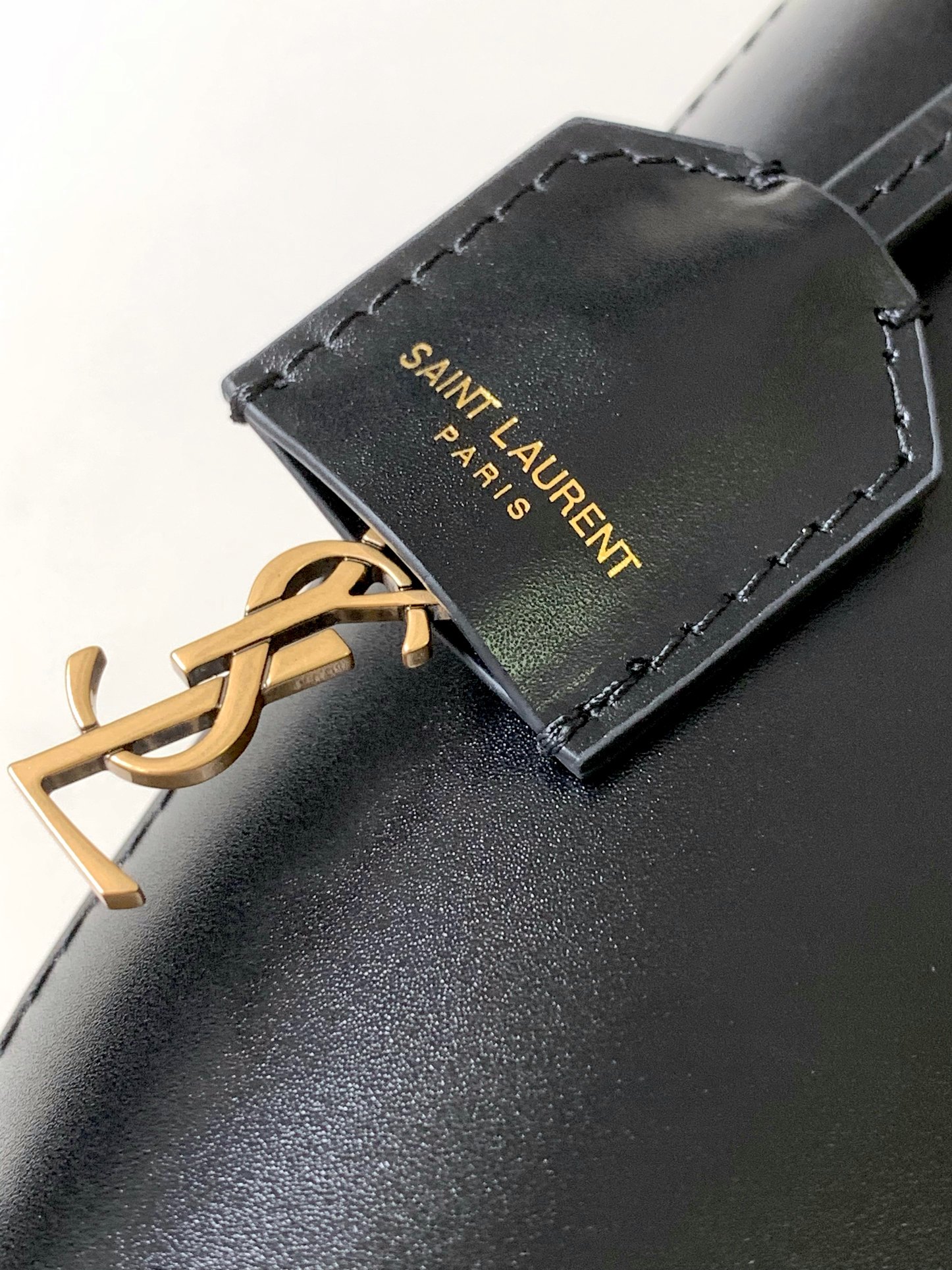 原單複刻YSL聖羅蘭包包 saint laurent box皮革toy購物袋 黑色