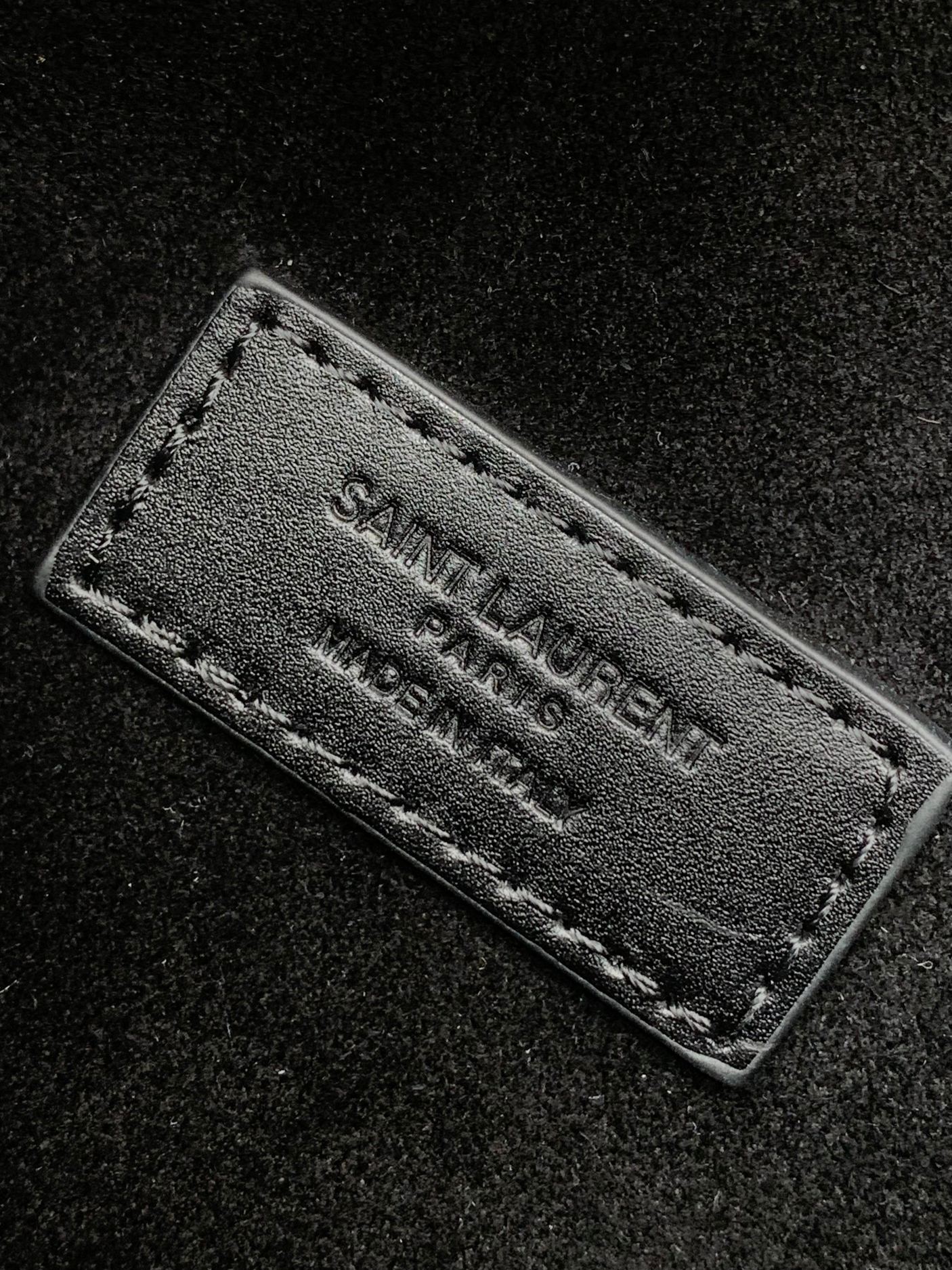 原單複刻YSL聖羅蘭包包 saint laurent box皮革toy購物袋 黑色