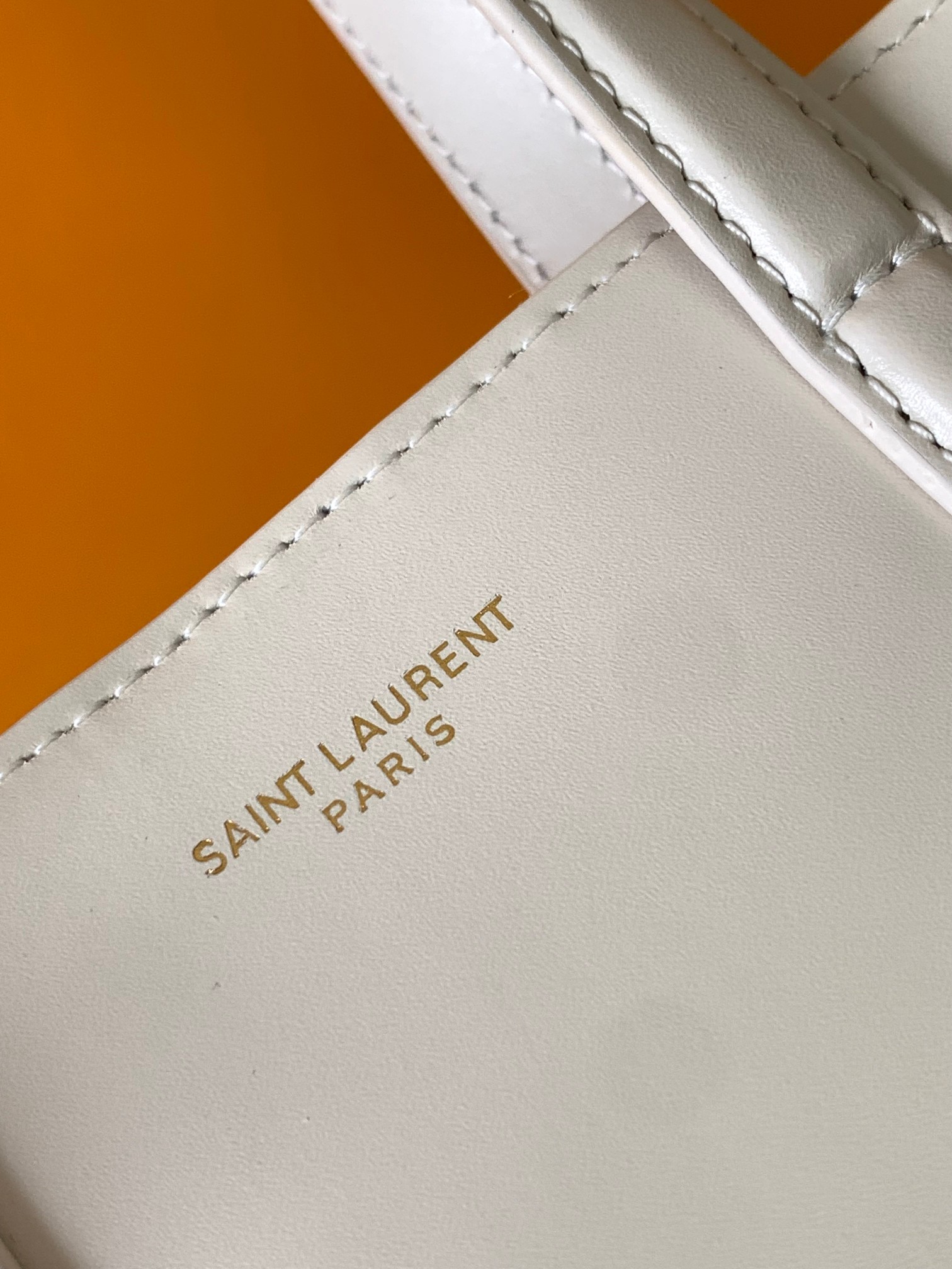原單複刻YSL聖羅蘭包包 saint laurent box皮革toy購物袋 白色