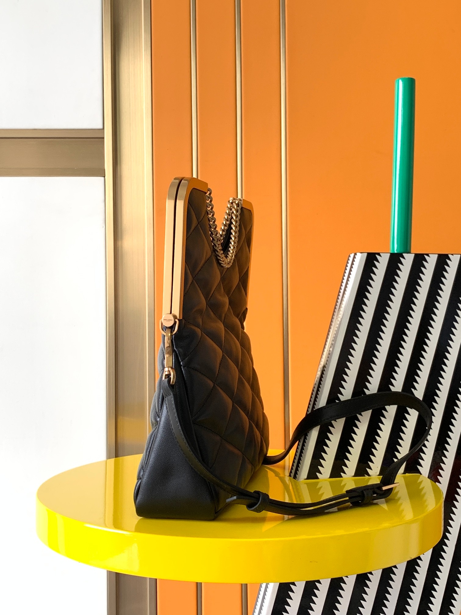 高仿複刻YSL聖羅蘭包包 SAINT LAURENT CERNIERA 包袋 黑色