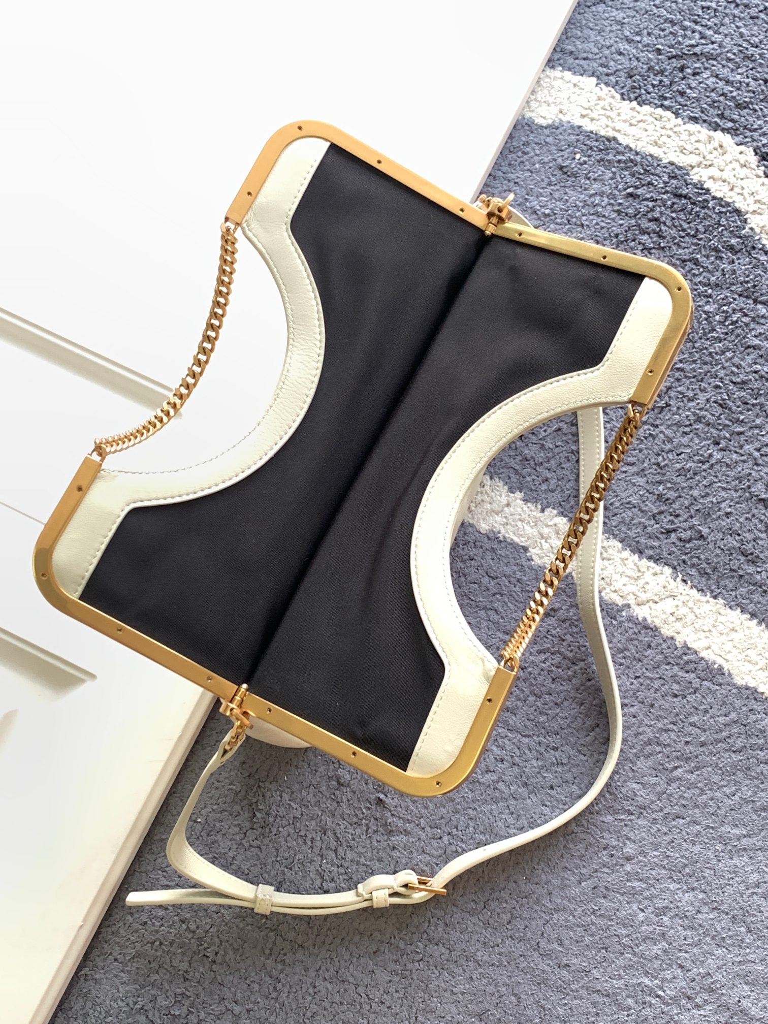 高仿複刻YSL聖羅蘭包包 SAINT LAURENT CERNIERA 包袋 白色