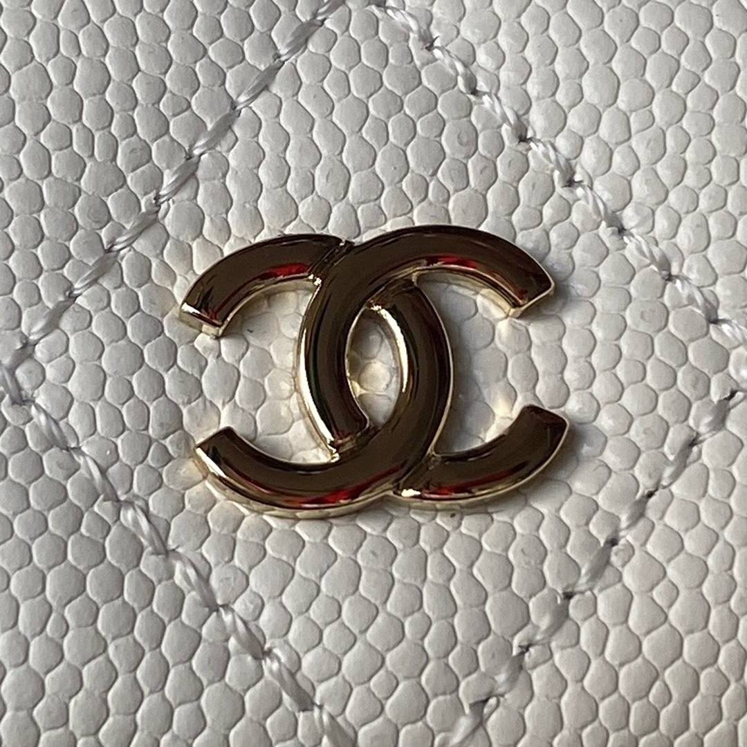 CHANEL原單AP3573mini荔枝紋小雙肩包白色超級完美