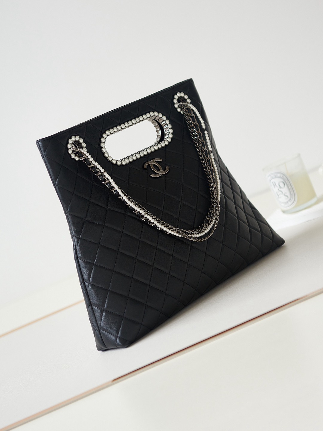 CHANEL香奈兒頂級奢侈品超級無敵黑色鏈條斜挎包單肩包