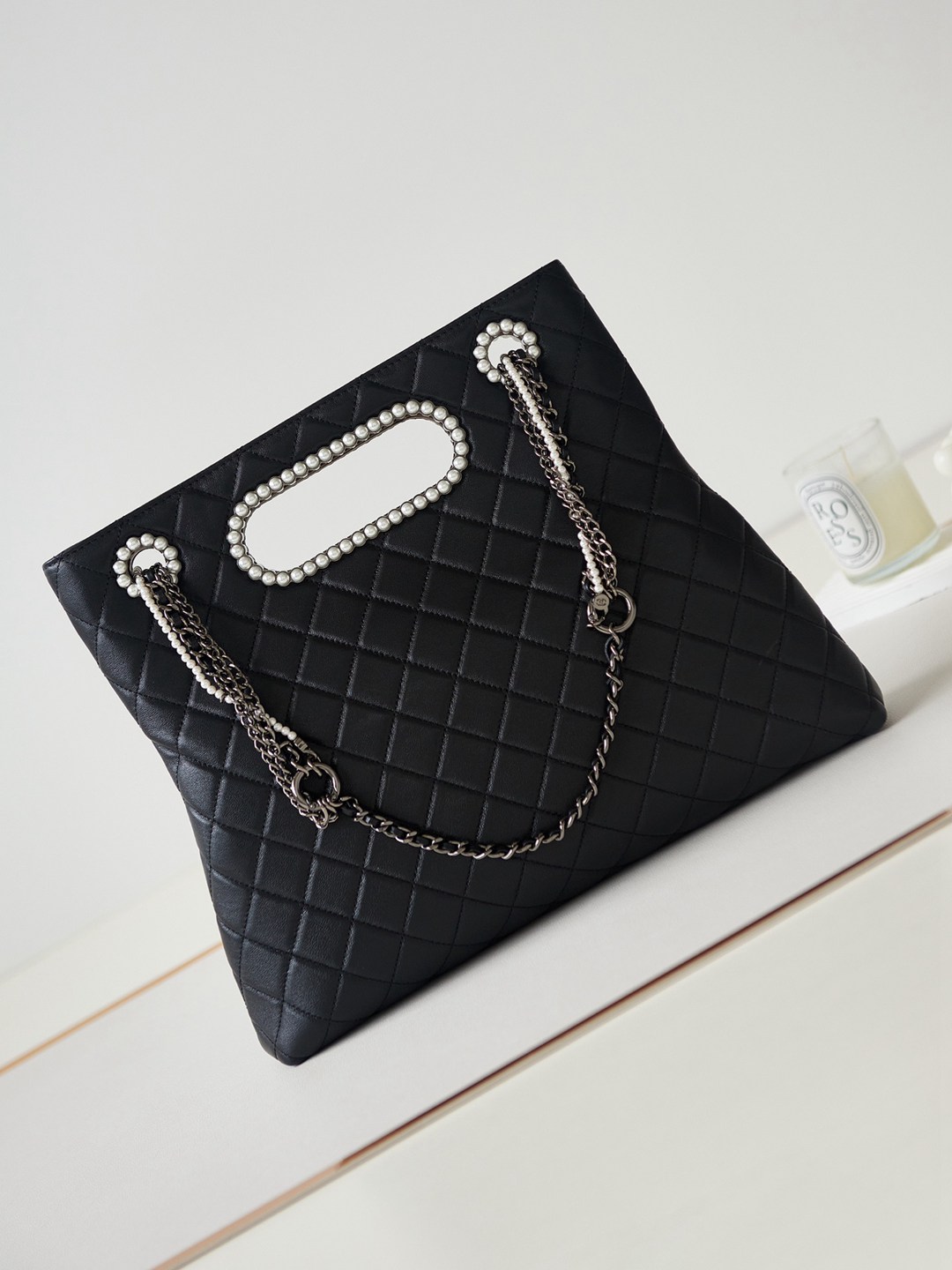 CHANEL香奈兒頂級奢侈品超級無敵黑色鏈條斜挎包單肩包