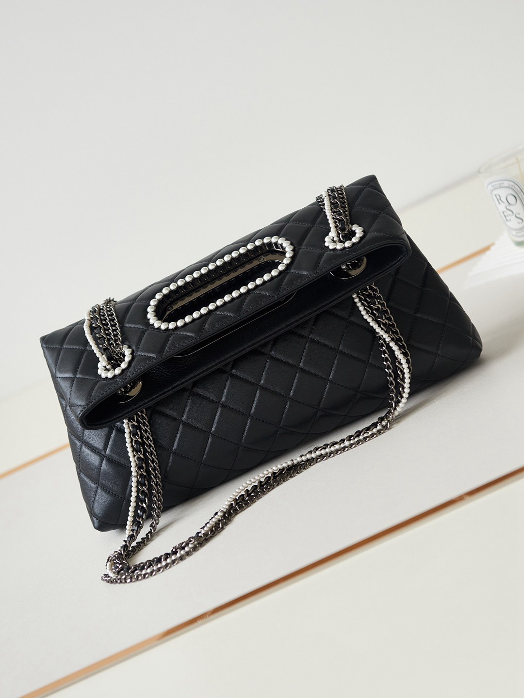 CHANEL香奈兒頂級奢侈品超級無敵黑色鏈條斜挎包單肩包