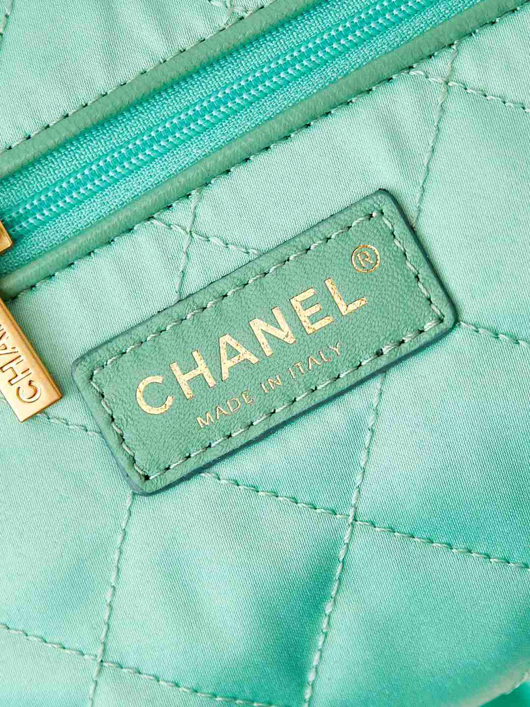 22bag香奈兒CHANEL爆款最火的系列女款綠色包包手提包
