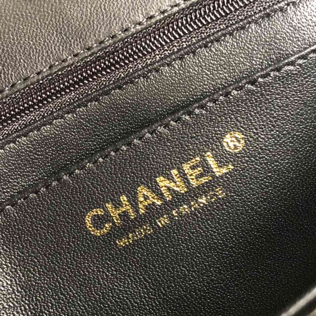 CHANEL CF系列高仿漆皮包包Classics bags單肩包斜挎包女款黑色真皮