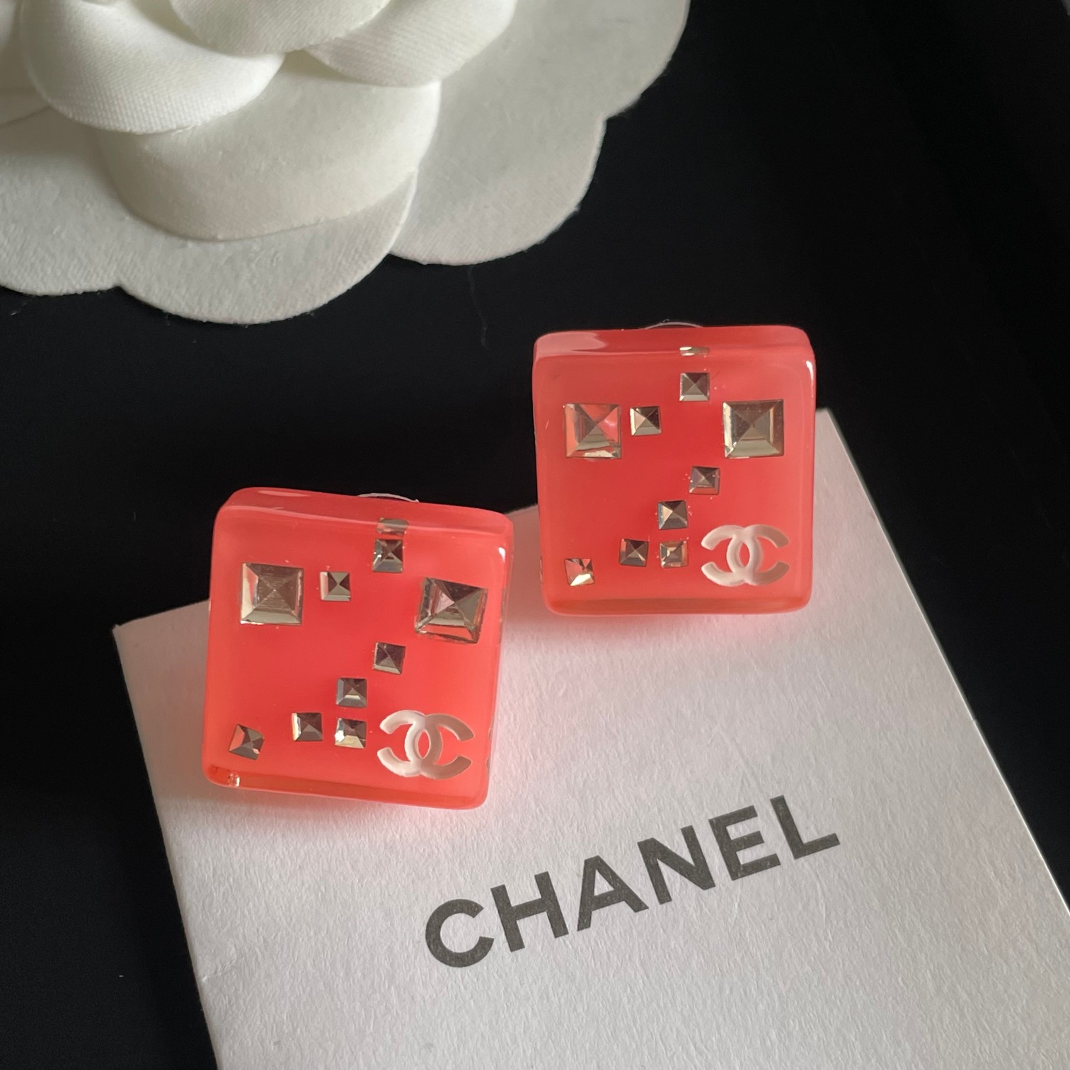 CHANEL香奈兒頂級原單雙C耳釘女款耳環 非常顯氣質